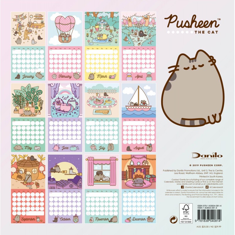 kalendarz-pusheen