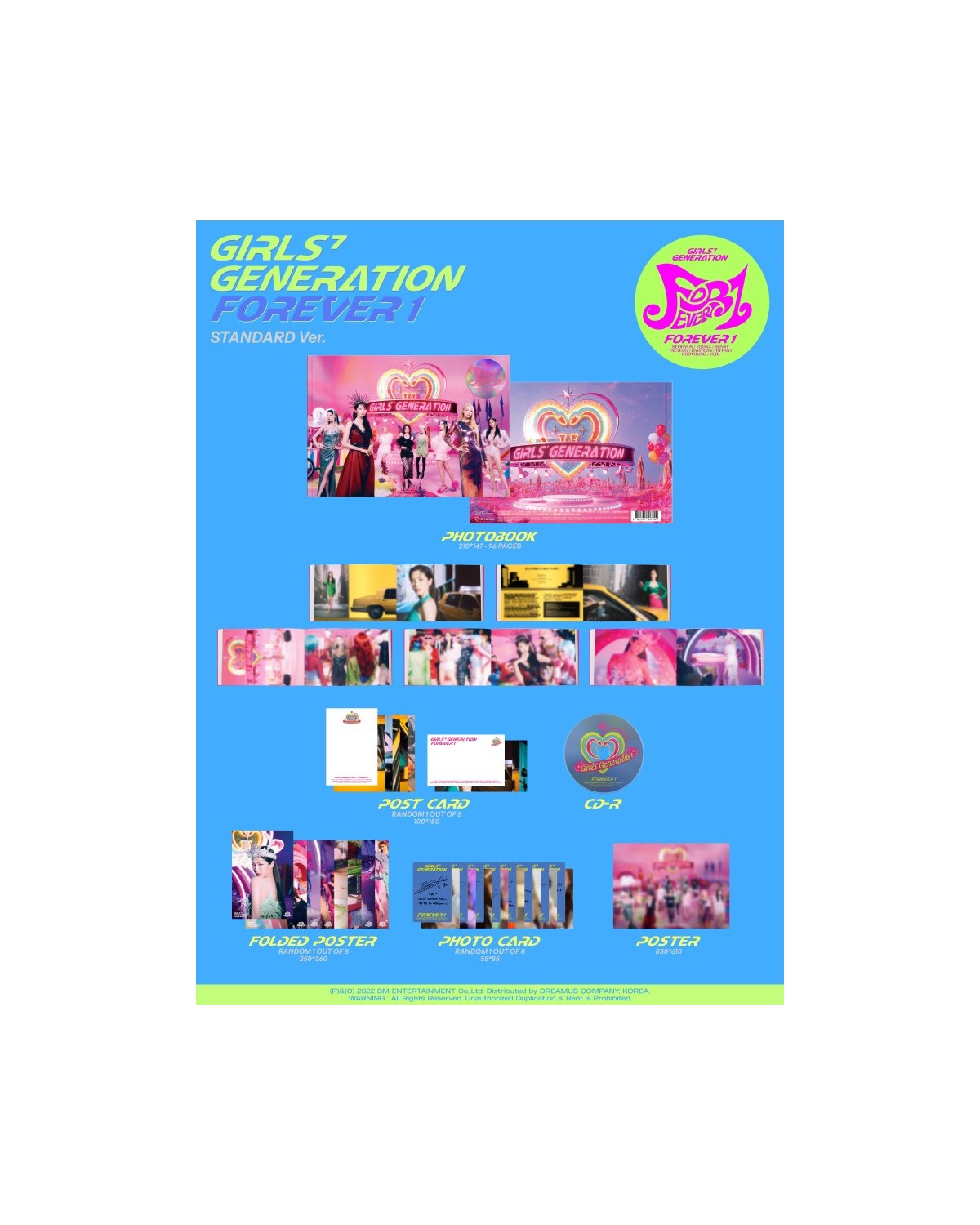 GIRLS GENERATION - VOL.7 FOREVER 1 [NORMAL EDITION]