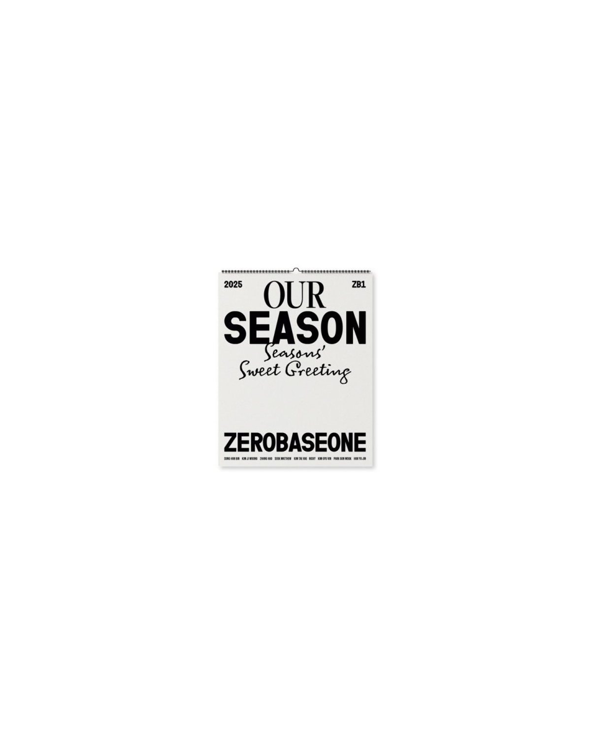 ZEROBASEONE 2025 'OUR Season' - Wall Calendar