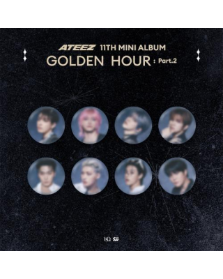 ATEEZ - OFFICIAL MD GOLDEN HOUR : Part.2 (RANDOM CAN BADGE)