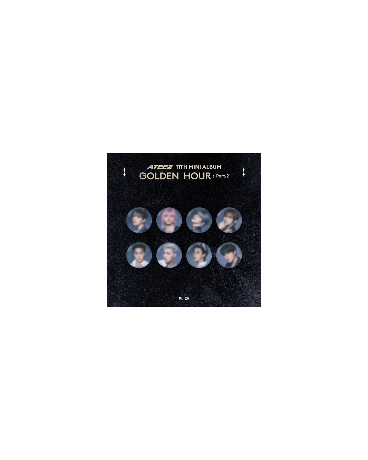 ATEEZ - OFFICIAL MD GOLDEN HOUR : Part.2 (RANDOM CAN BADGE)