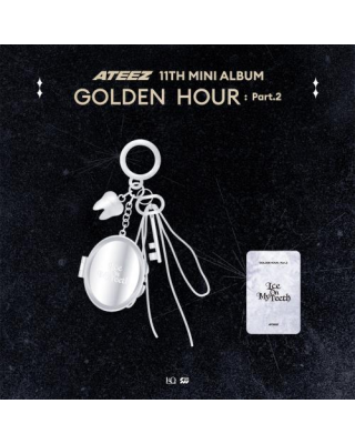 ATEEZ - OFFICIAL MD GOLDEN HOUR : Part.2 (Ice On My Teeth MIRROR KEYRING)