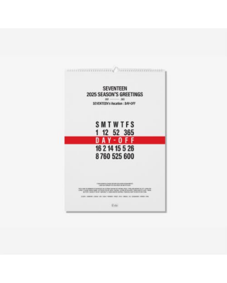 SEVENTEEN 2025 SEASON'S GREETINGS WALL CALENDAR