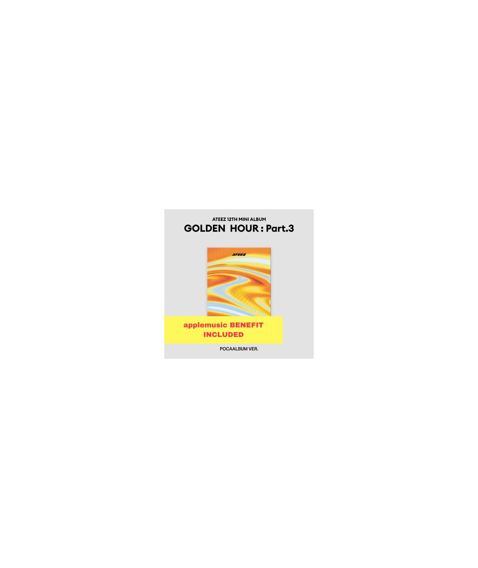 Preorder: (applemusic) ATEEZ - GOLDEN HOUR : Part.3 (POCAALBUM ver.) album ateez kpopszop poznań makestar dodatek