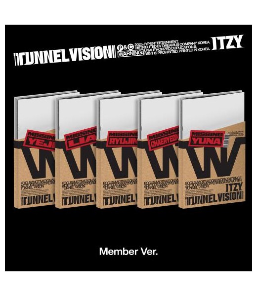 preorder ITZY - TUNNEL VISION (Member Ver.) sklep z albumami kpop itzy kpopszop