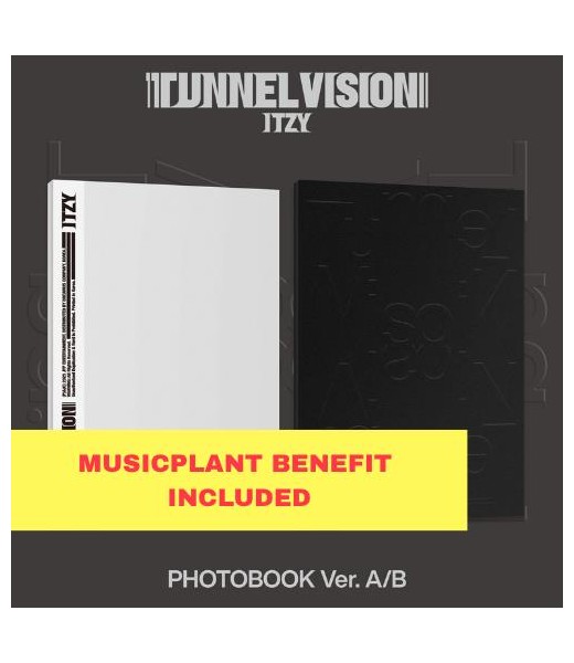 Pre-Order: (MUSICPLANT) ITZY - TUNNEL VISION (Photobook Ver.) album kpop pob karta itzy musicplant kpopszop