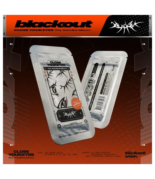 Preorder: CLOSE YOUR EYES The 3rd Mini Album 'blackout' ​(ticket ver.) sklep z albumami kpop album z muzyka poznań