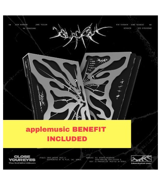 Preorder: (applemusic) CLOSE YOUR EYES blackout ​(blackout ver.)  sklep kpopszop muzyka kpop kpop album