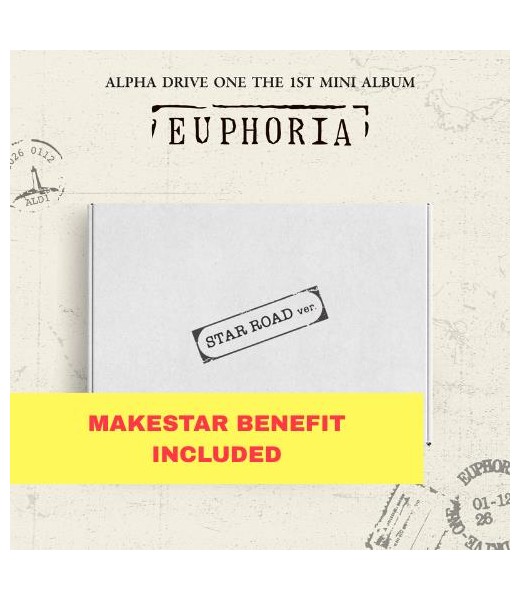 Pre-Order: (MAKESTAR) ALPHA DRIVE ONE - 1st mini album ‘EUPHORIA’ (STAR ROAD ver.) kposzop sklep poznań kpop muzyka