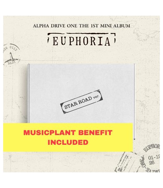 Pre-Order: (MUSICPLANT) ALPHA DRIVE ONE - 1st mini album ‘EUPHORIA’ (STAR ROAD ver.)  album kpop muzyka kpopszop sklep polska