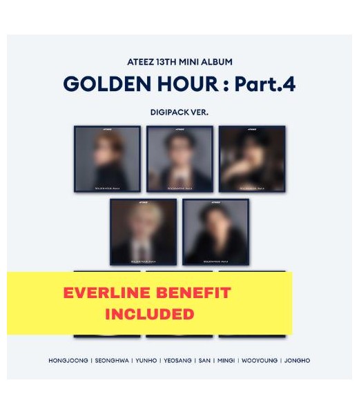 Preorder: ATEEZ - [GOLDEN HOUR : Part.4] (DIGIPACK VER.) pob EVERLINE ateez kpop kpopszop sklep z albumami kpop