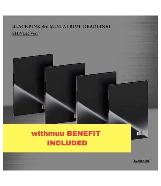 Preorder: BLACKPINK - DEADLINE (SILVER Ver.) (Digipack Ver.)  POB withmuu kpop album kpopszpo sklep z alabumami kpop blackpink