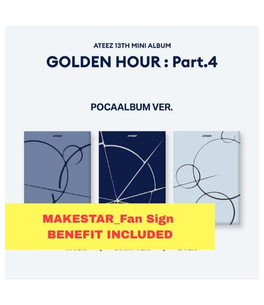 Preorder: ATEEZ - GOLDEN HOUR : Part.4 (POCAALBUM VER.) pob MS_FS atez album kpop sklep kpopszop polska