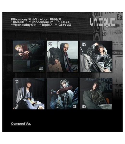 Preorder: P1Harmony - UNIQUE (Compact Ver.)  sklep z albumami kpop polska kpopszop kpop