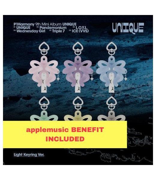 Preorder: (applemusic) P1Harmony - UNIQUE (Light Keyring Ver.) (Limited Ver.) kpop album kpopszop polska