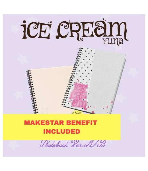 Preorder: (MAKESTAR) YUNA (ITZY) - Ice Cream (Photobook Ver.) kpop album poznań kposzop