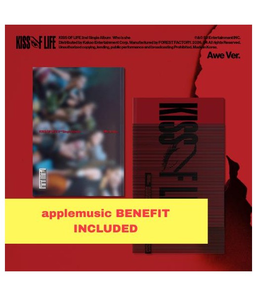 Preorder: (applemusic) KISS OF LIFE - 2nd Single Album [Who is she] (Awe Ver.)  album kpop sklep z albumami kpopszop polska