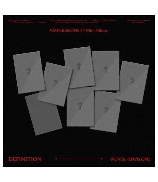 Preorder: AMPERS&ONE - The 4th Mini Album [DEFINITION] (WE Ver.) sklep kpop kposzop polska album kpop
