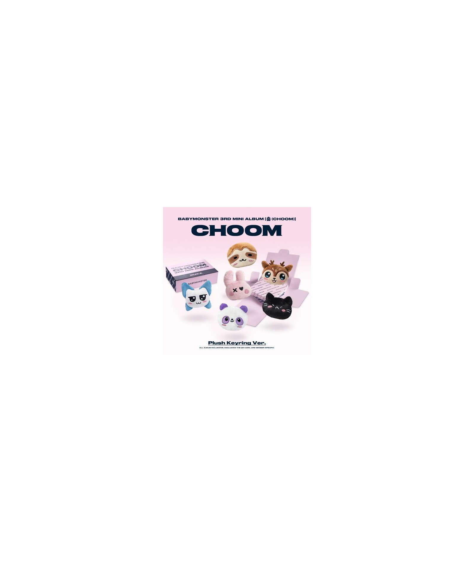 Preorder:  BABYMONSTER - 3rd MINI ALBUM 춤 (CHOOM) (Plush Keyring Ver.)  sklep poznań kpop album