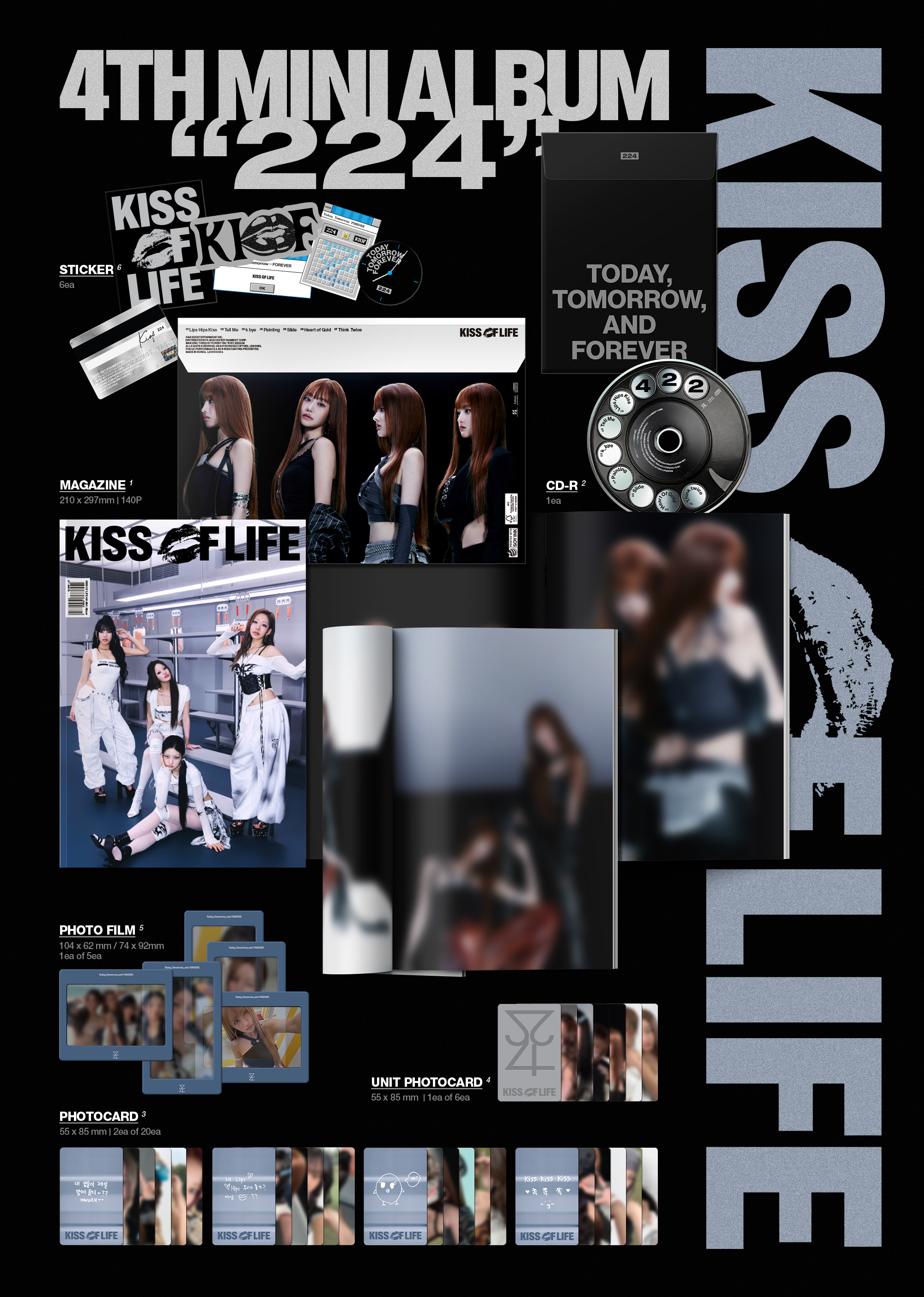 (muvve) KISS OF LIFE - 4th mini album [224] (Magazine Ver.)